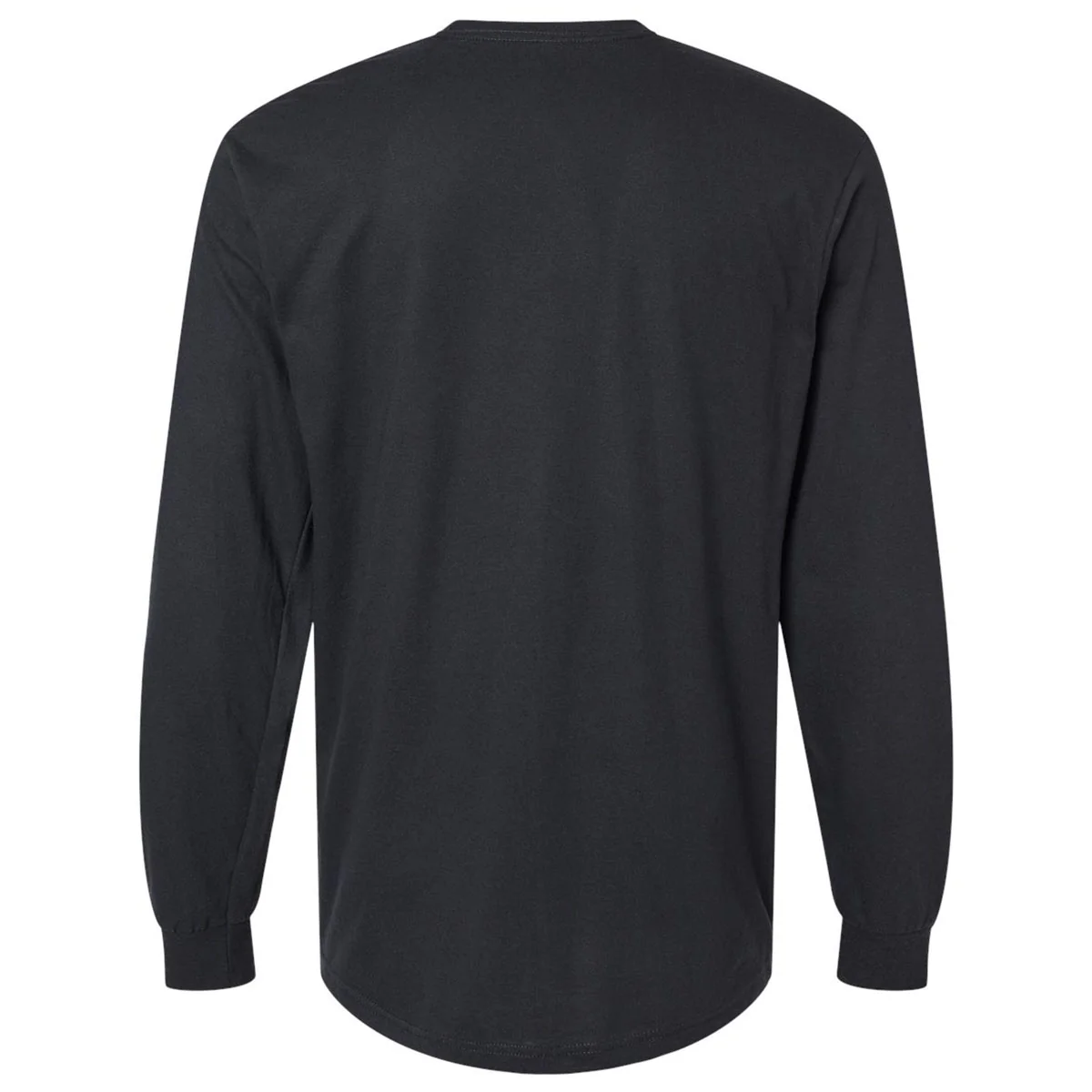 Gildan Men's Pitch Black Softstyle CVC Long Sleeve T-Shirt - Image 2
