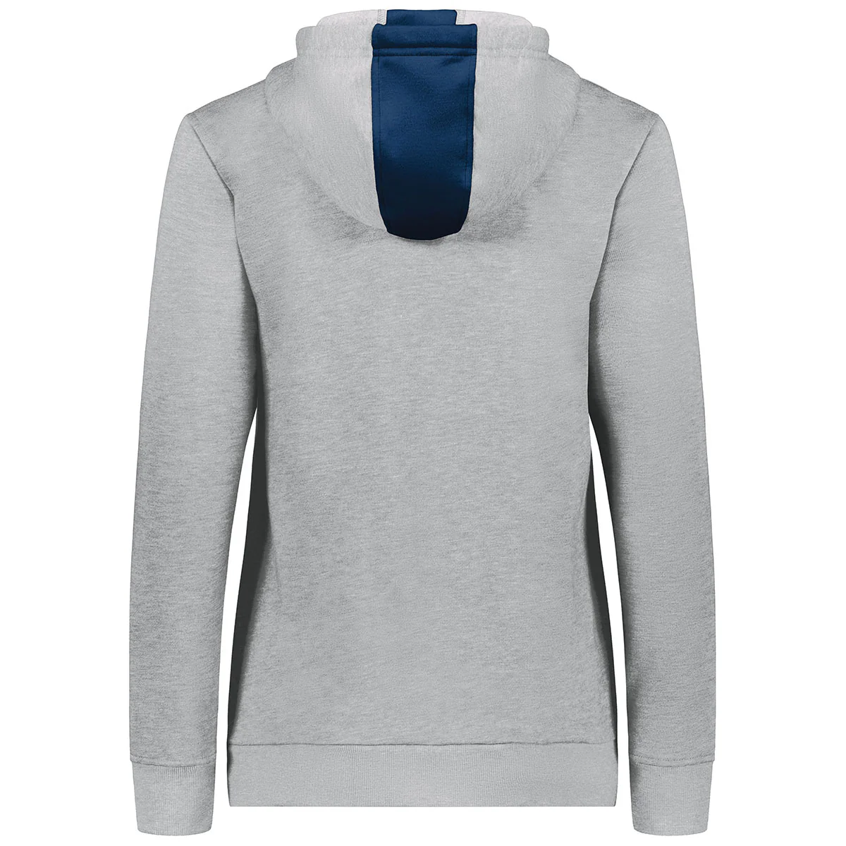 Augusta Sportswear Women's Navy/Grey Heather Three-Season Fleece Pullover Hoodie - Image 2