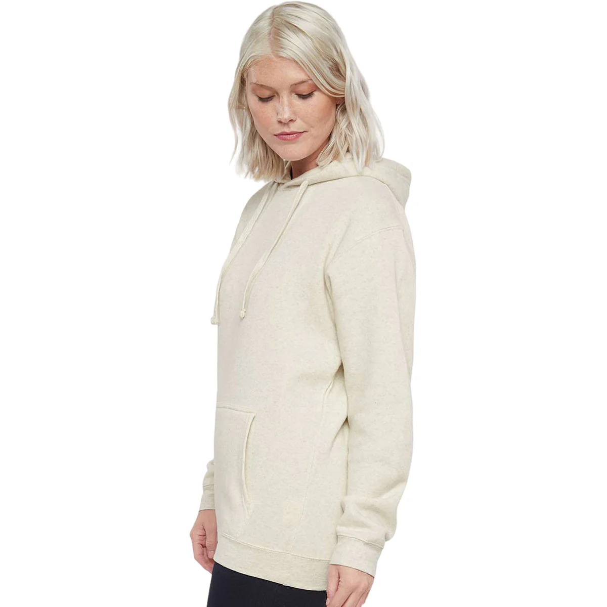 LAT Unisex Natural Heather Elevated FleeceBasic Hoodie - Image 5