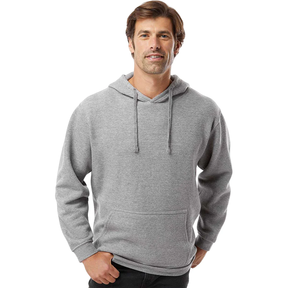 LAT Unisex Granite Heather Elevated FleeceBasic Hoodie - Image 3