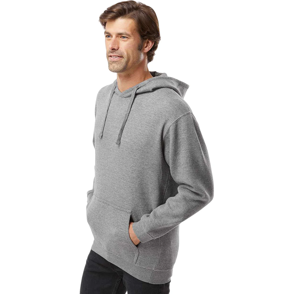 LAT Unisex Granite Heather Elevated FleeceBasic Hoodie - Image 5