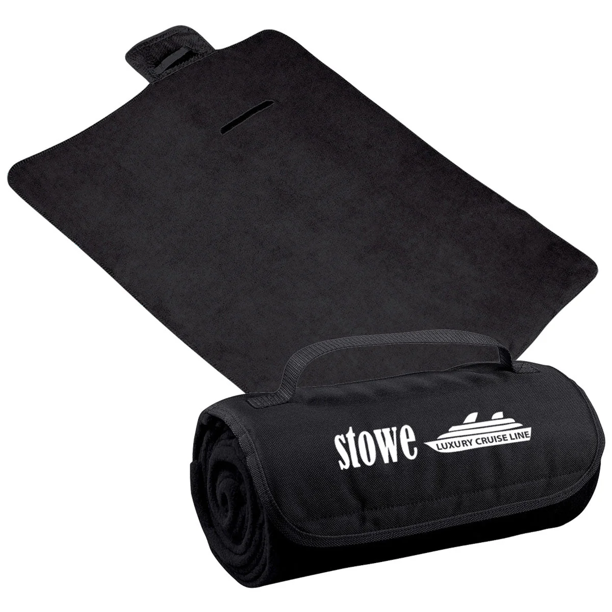 48-Hour Hit Black Roll-Up Blanket - Image 2