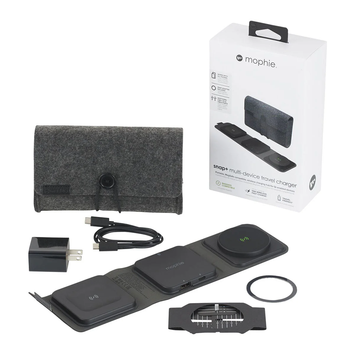 Mophie Black Snap + Multi-device Travel Charger - Image 7