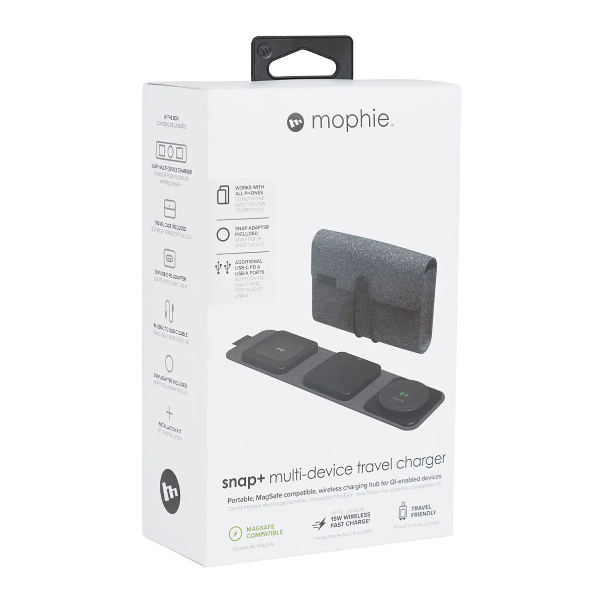 Mophie Black Snap + Multi-device Travel Charger - Image 8