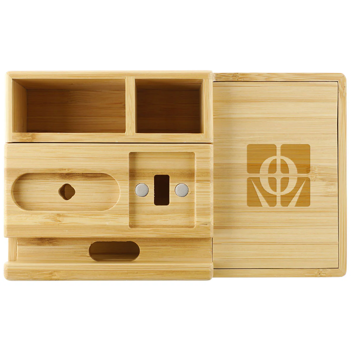 Leed's Natural Bamboo Fast Wirelsss Charging Dock Station - Image 2