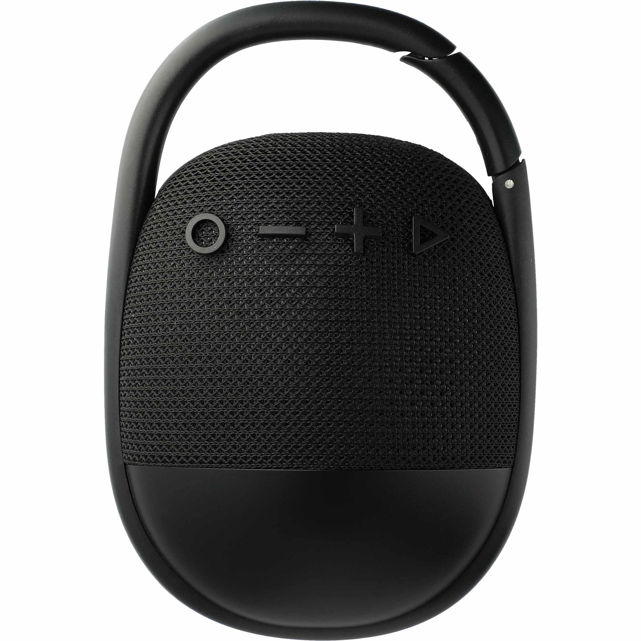 Leed's Black Fabric Clip Waterproof Bluetooth Speaker