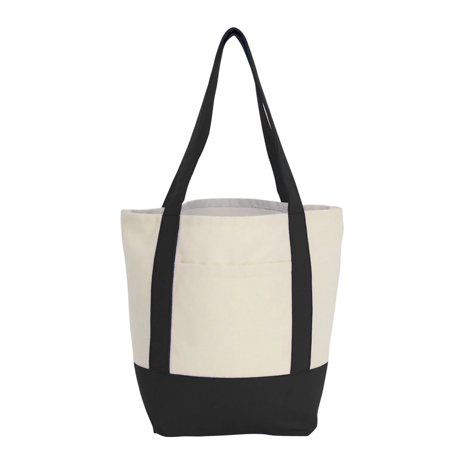 Leed's Black Mini Recycled 8oz Cotton Canvas Tote - Image 3