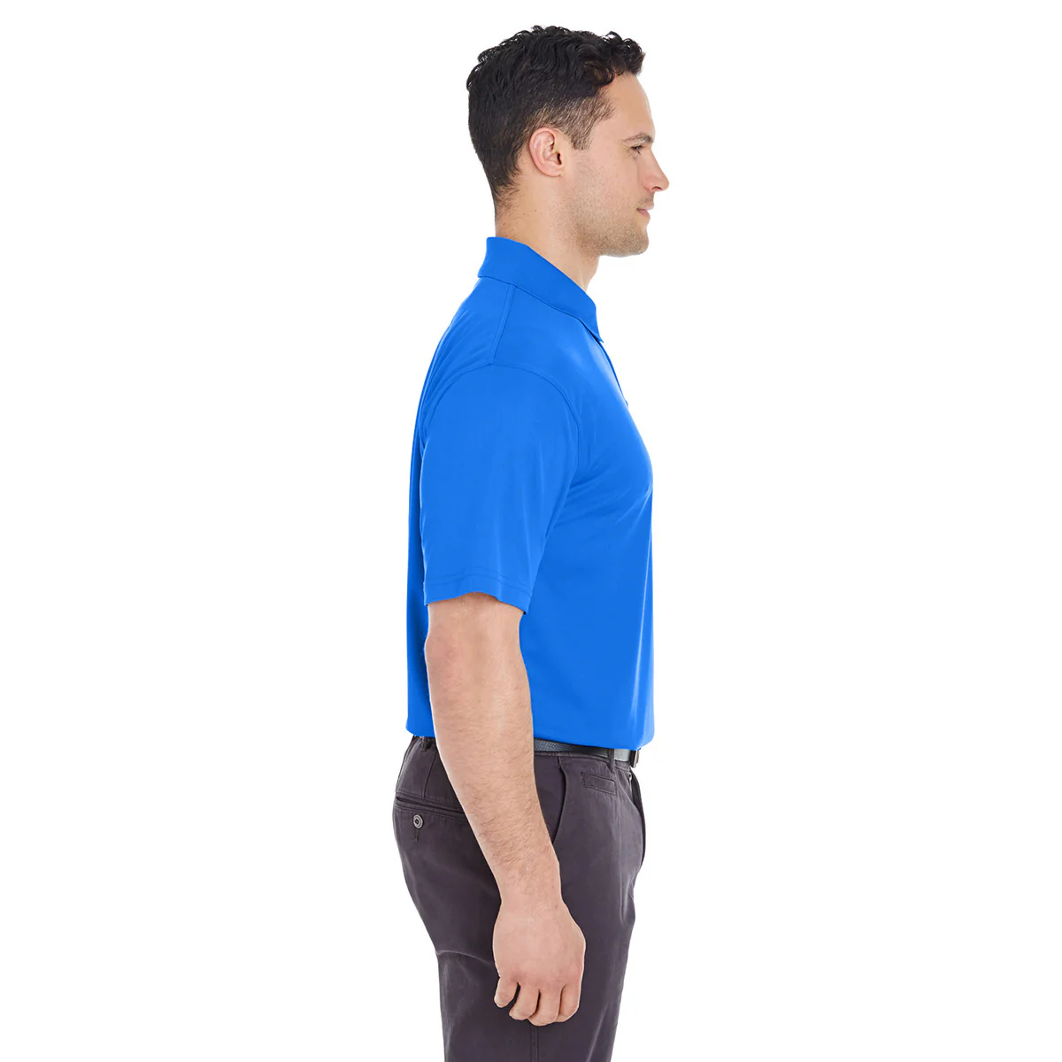 UltraClub Men's Royal Tall Cool & Dry Mesh Pique Polo - Image 3