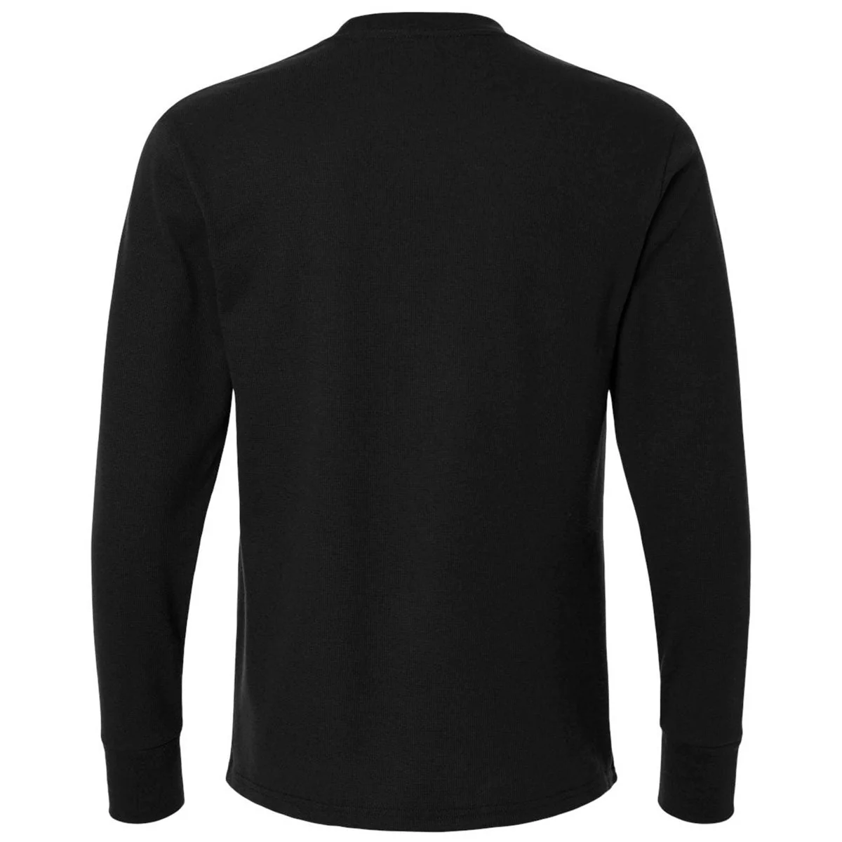 Next Level Unisex Black Ideal Thermal Long Sleeve T-Shirt - Image 2