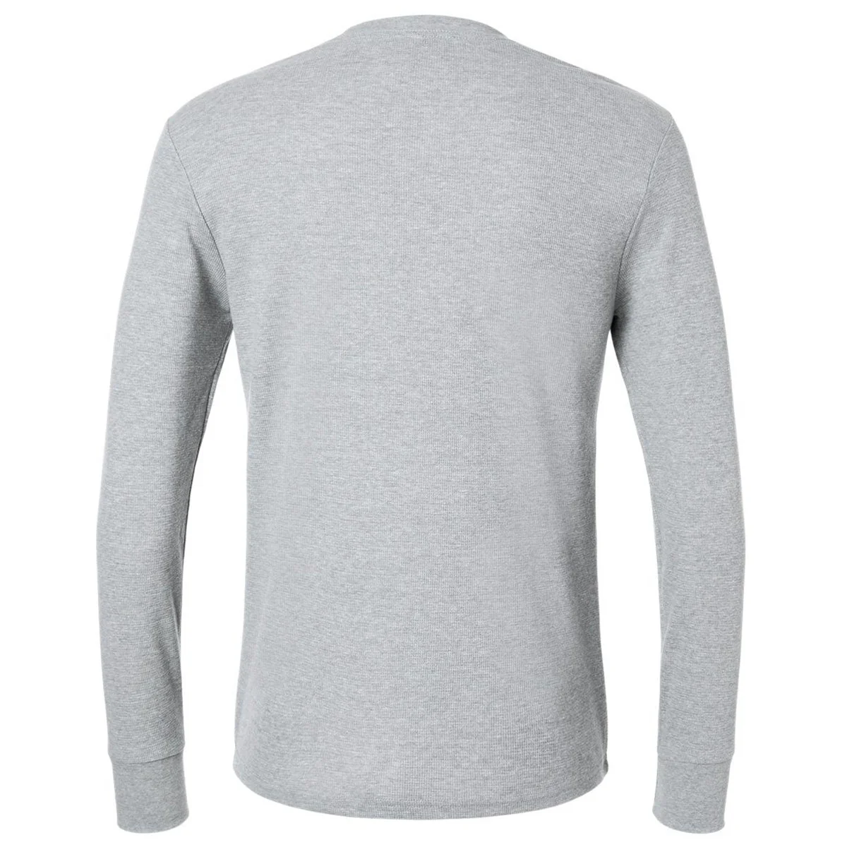 Next Level Unisex Heather Grey Ideal Thermal Long Sleeve T-Shirt - Image 2
