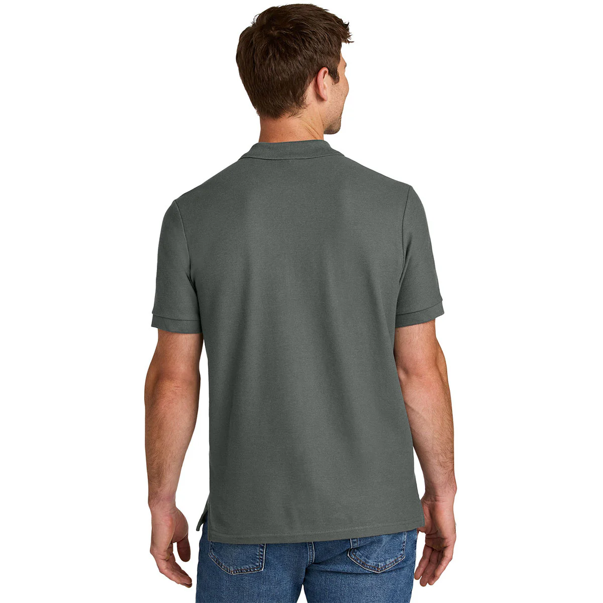Gildan Men's Charcoal Hammer Pique Polo - Image 4