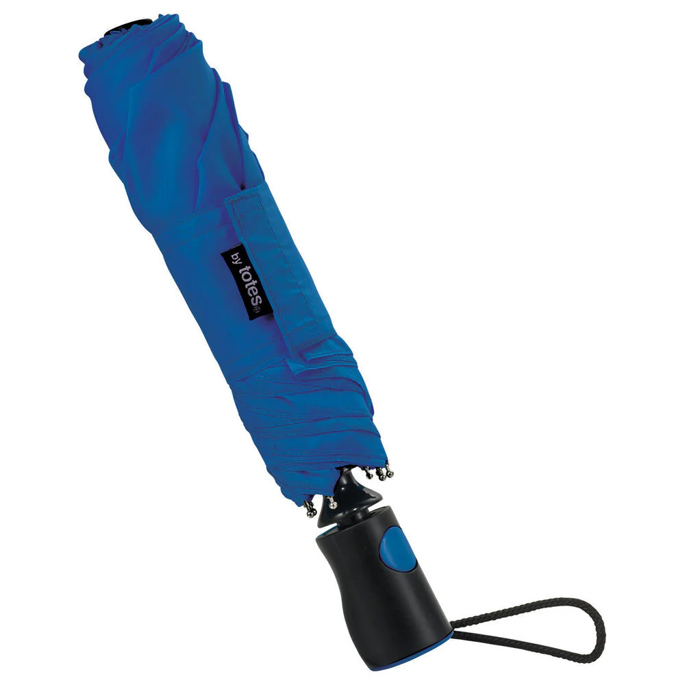 48-Hour Totes Blue 42" 3 Section Auto Open Umbrella - Image 3