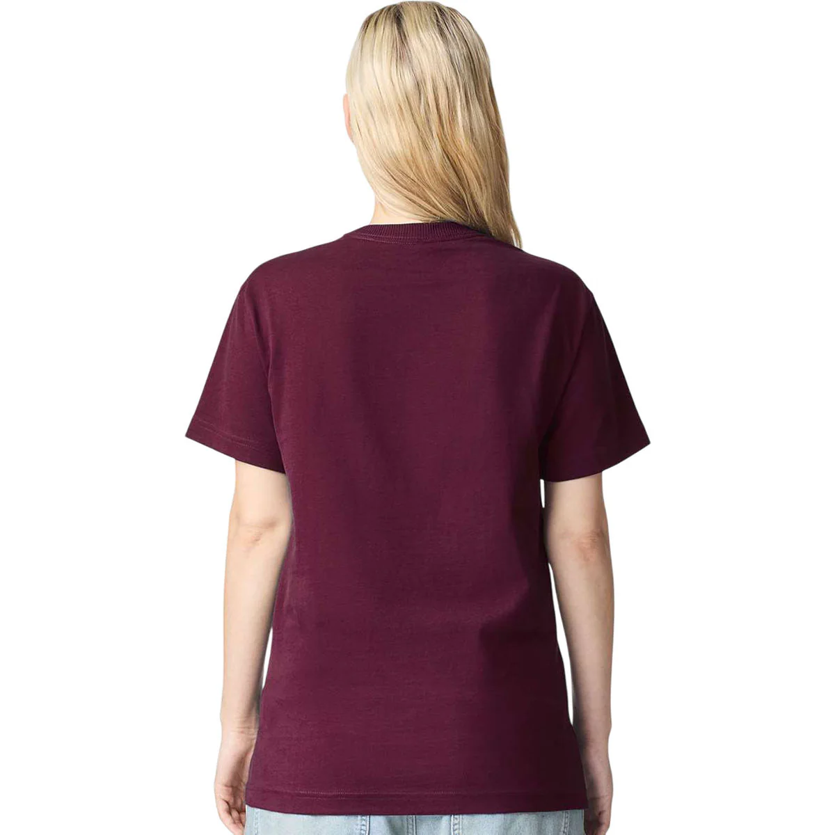 American Apparel Unisex Burgundy Super Heavyweight Tee - Image 4