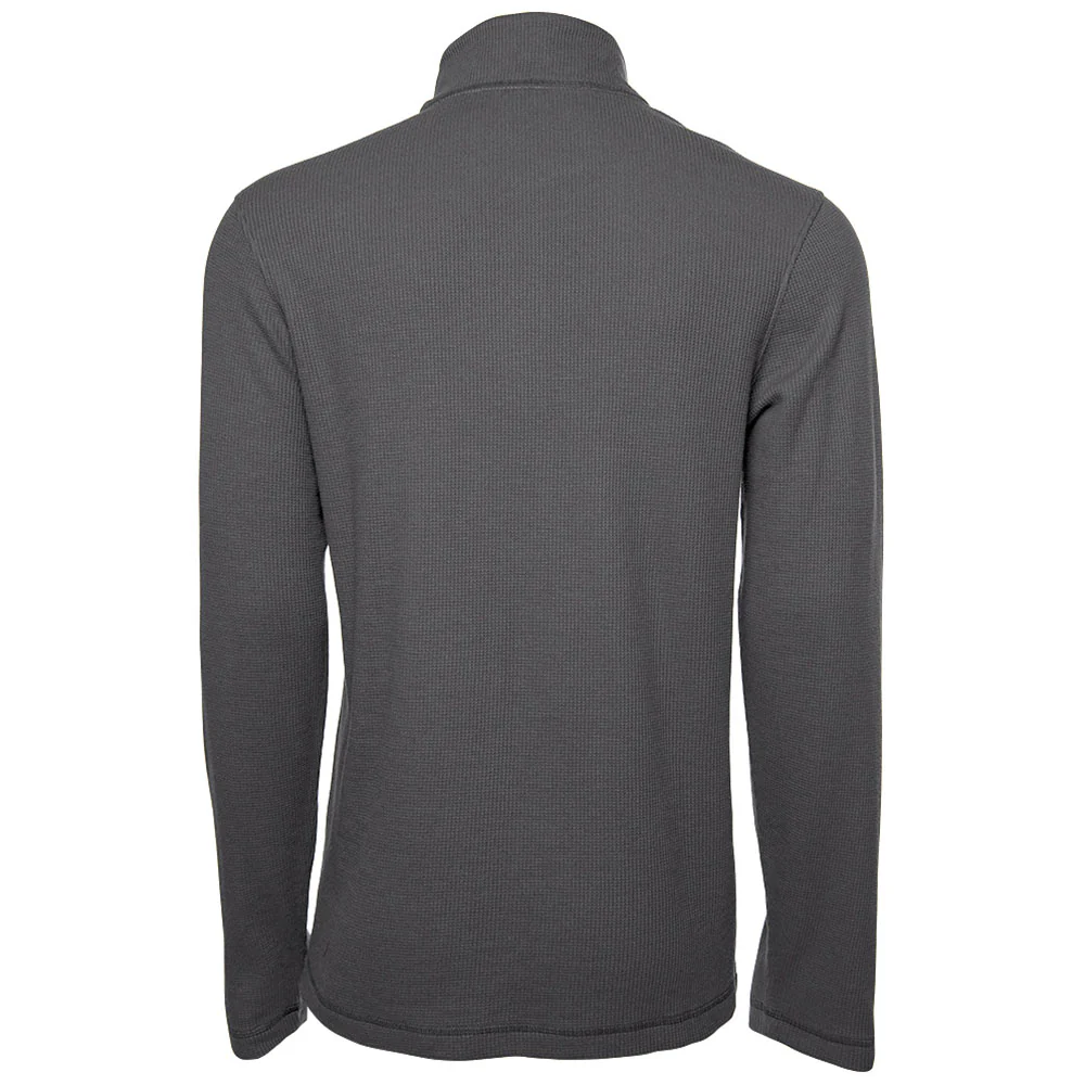 Charles River Men's Charcoal Waffle Quarter Zip Pullover - Image 2