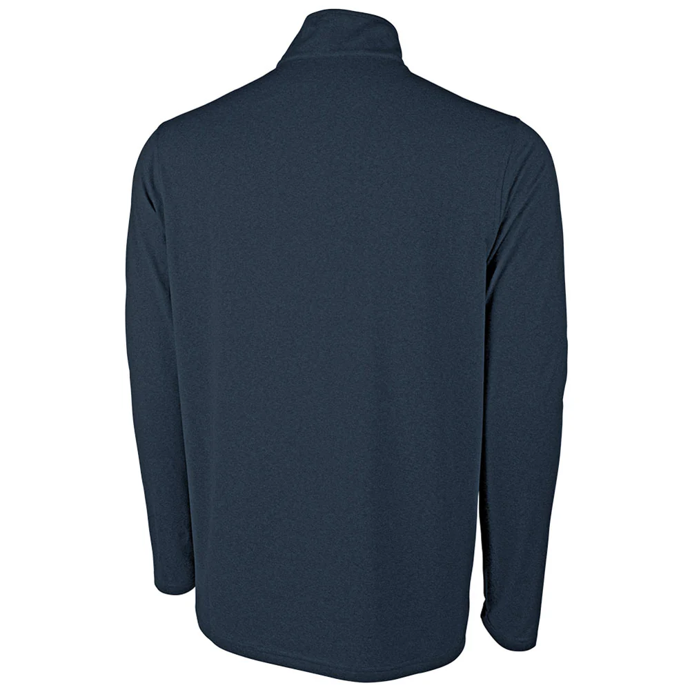 Charles River Men's Heather Navy Heathered Eco-Logic Stretch Quarter Zip - Image 2