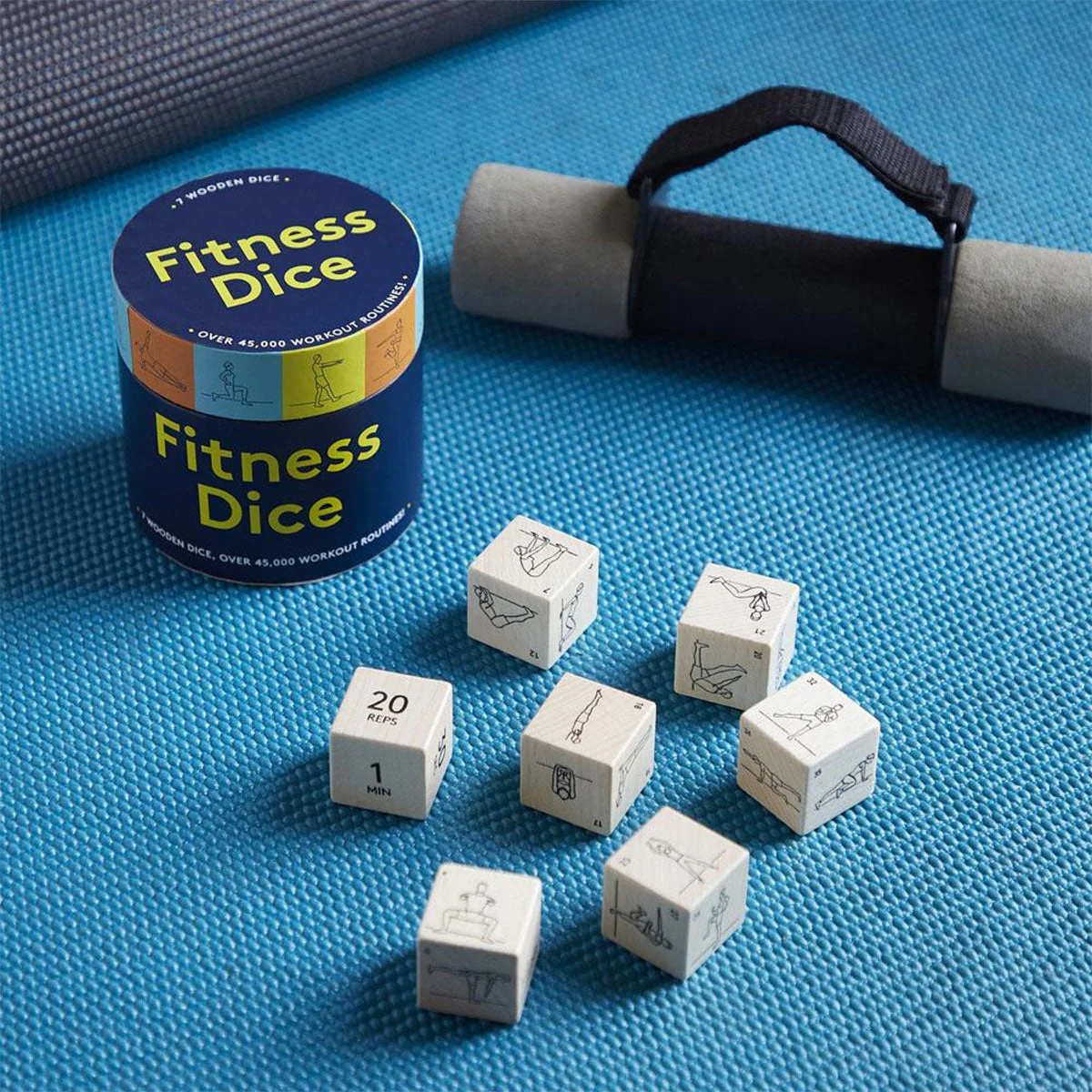Fitness Dice (7 Wooden Dice, Over 45,000 Workout Routines!) - Image 3