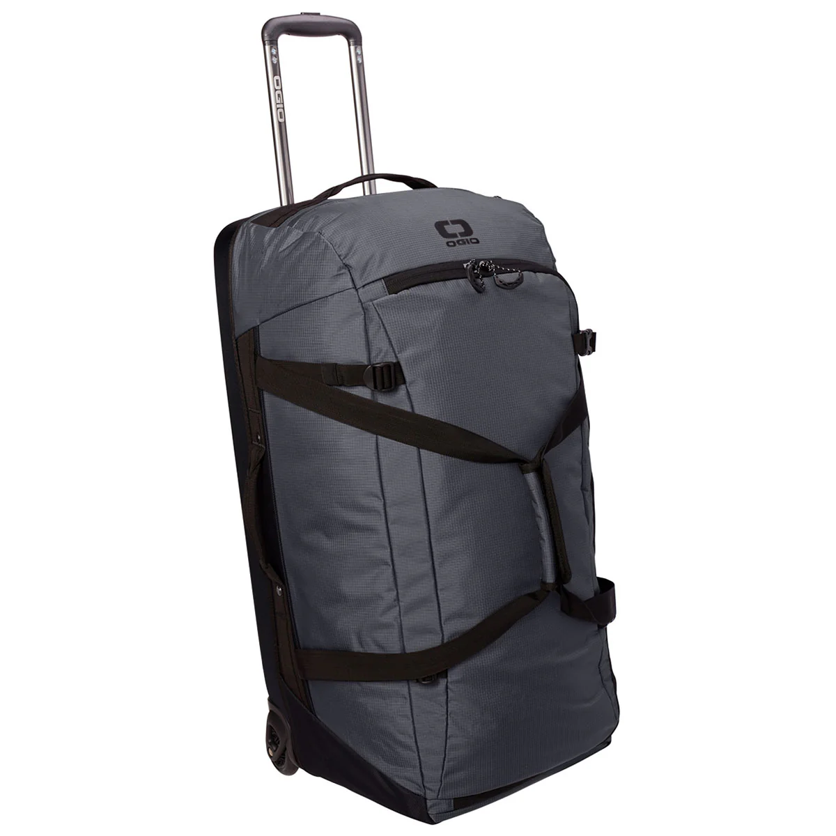 OGIO Diesel Grey Passage Wheeled Checked Duffel - Image 4