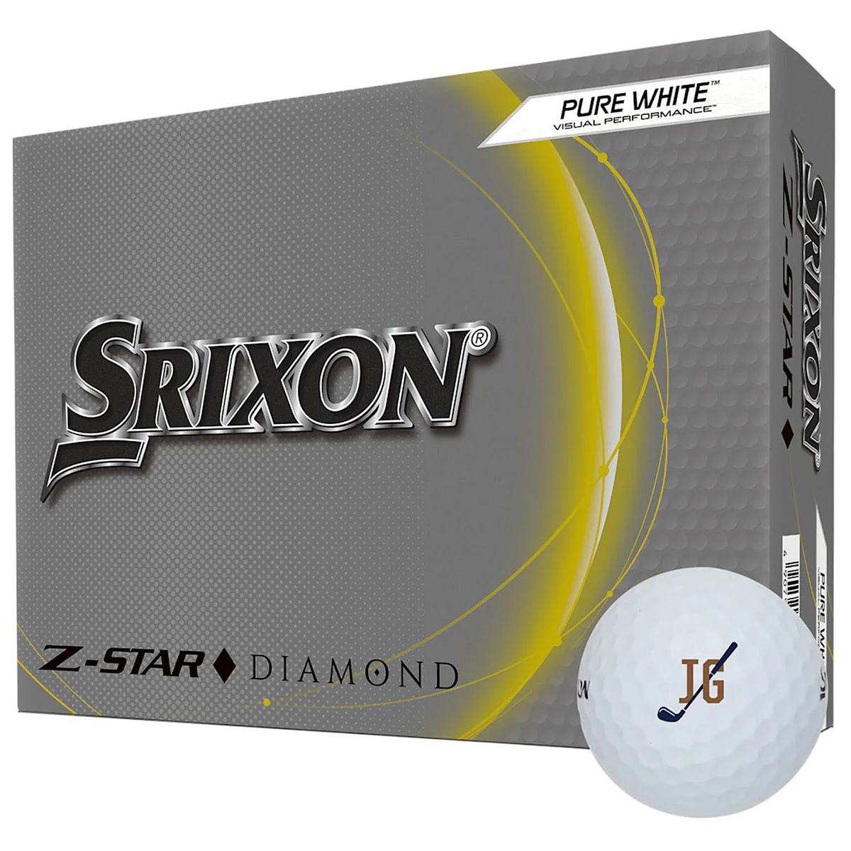 Srixon White Z-STAR DIAMOND Golf Balls - 12 Pack