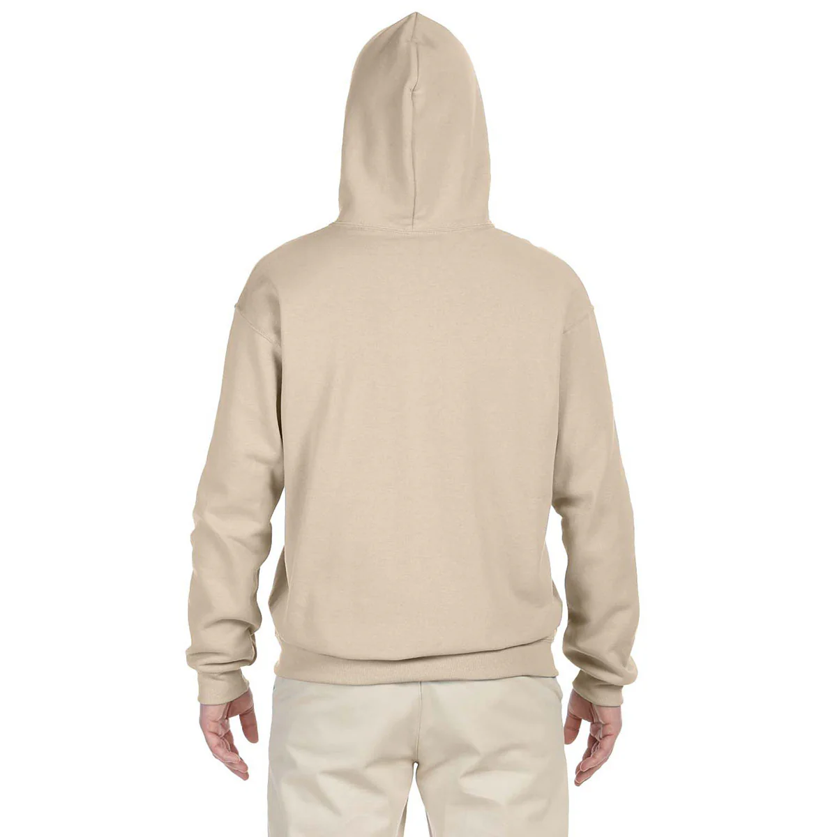 Jerzees Men's Sandstone 8 Oz. Nublend Fleece Pullover Hood - Image 2
