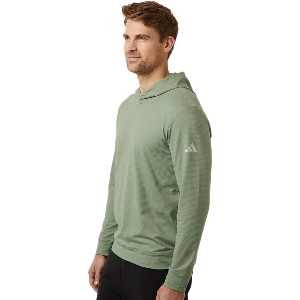 Adidas Men's Silver Green Ultimate365 Elevated Hoodie - Image 5