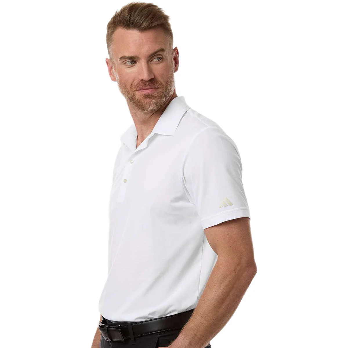 Adidas Men's White Ultimate365 Tour Twistknit Polo - Image 5