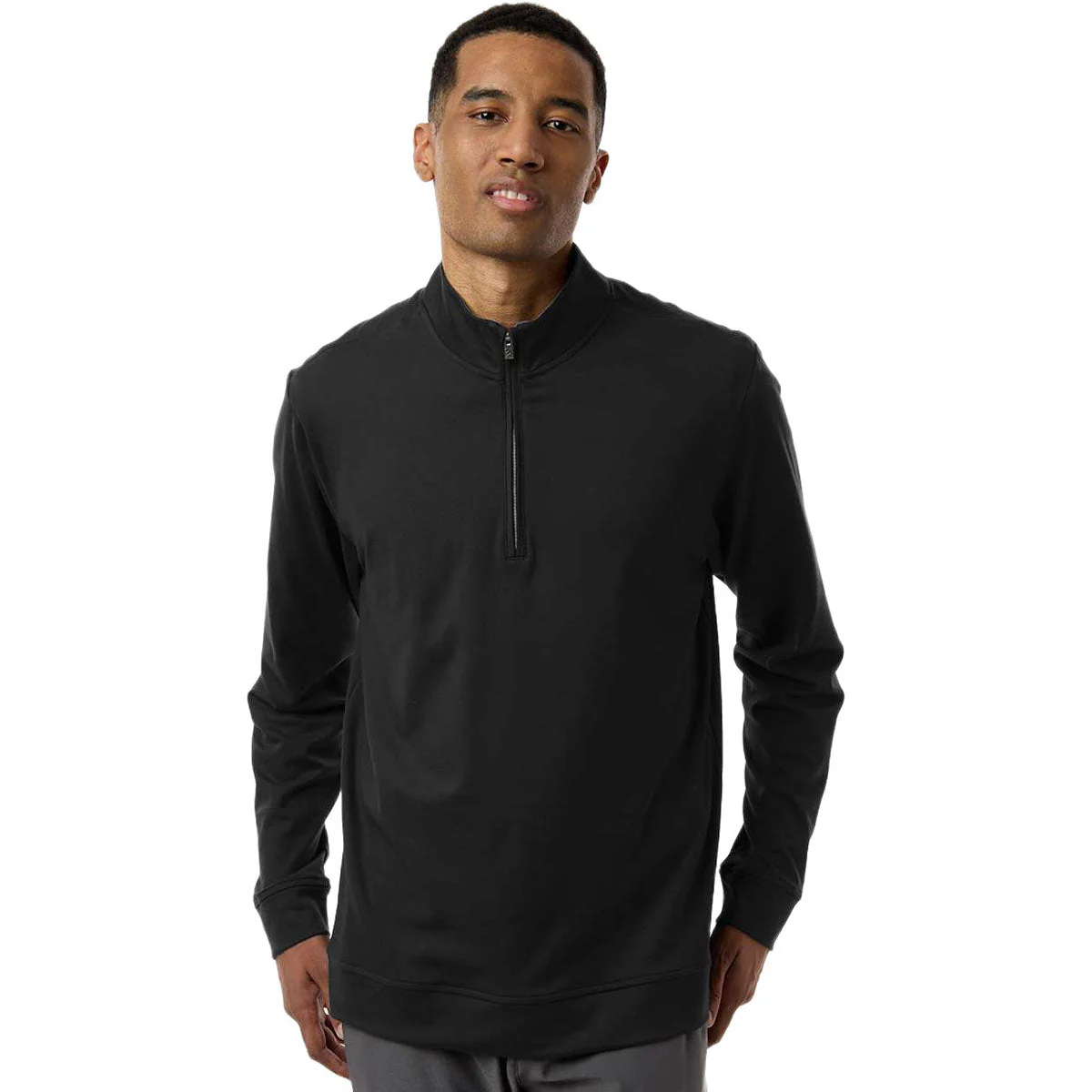 Adidas Men's Black Ultimate365 Classic Quarter-Zip Pullover - Image 3