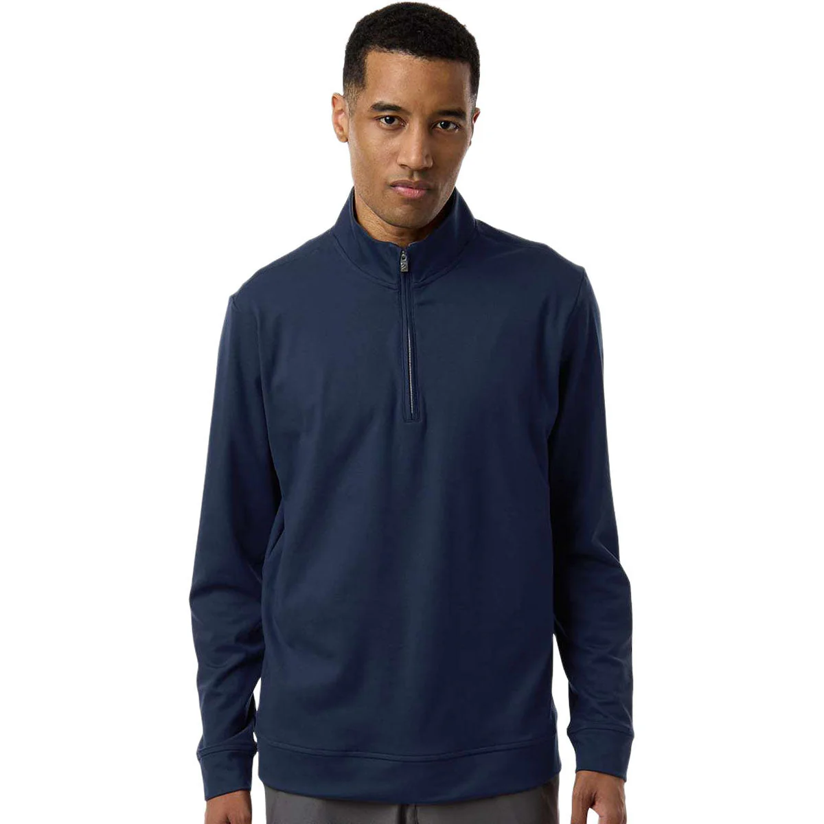 Adidas Men's Collegiate Navy Ultimate365 Classic Quarter-Zip Pullover - Image 3