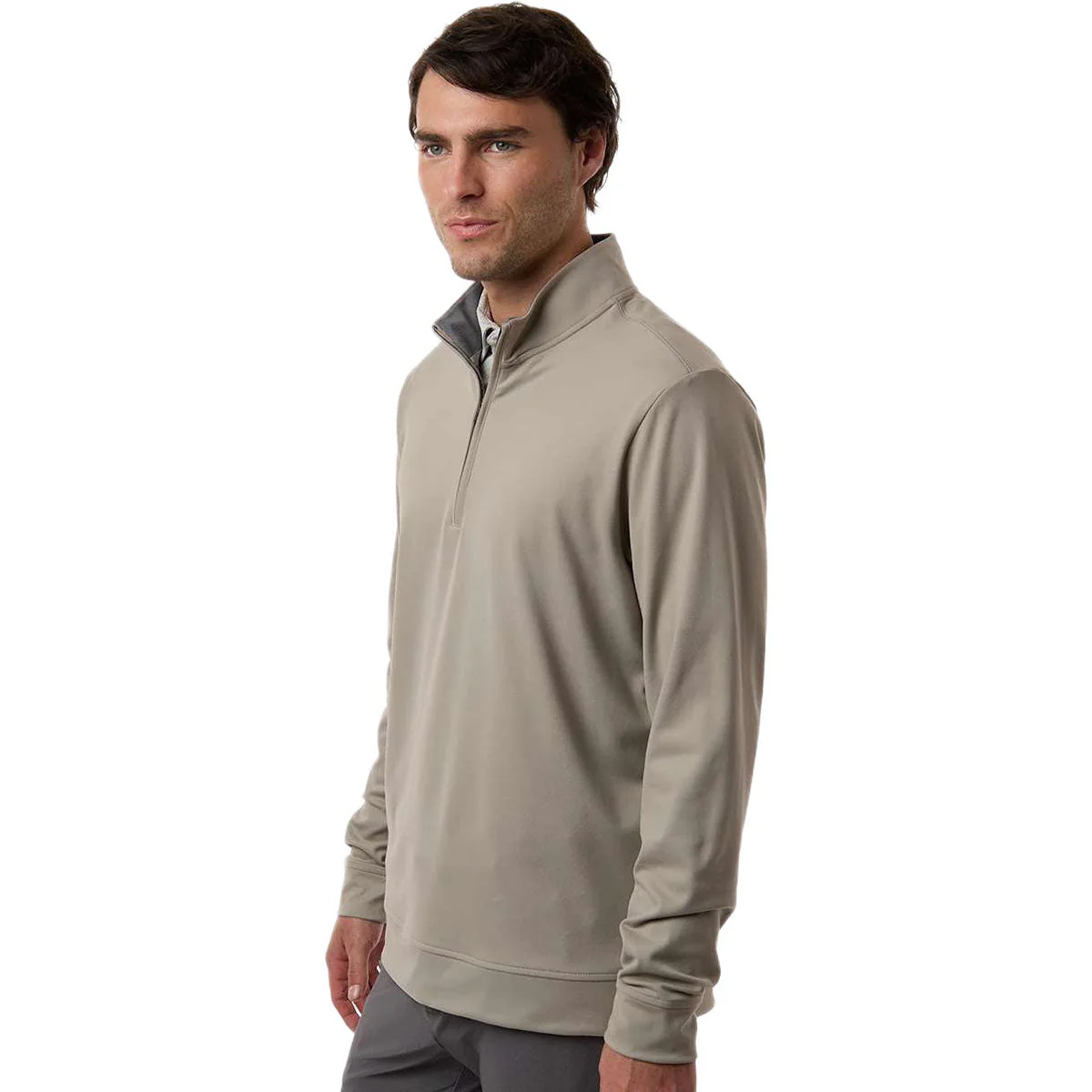 Adidas Men's Putty Beige Ultimate365 Classic Quarter-Zip Pullover - Image 5