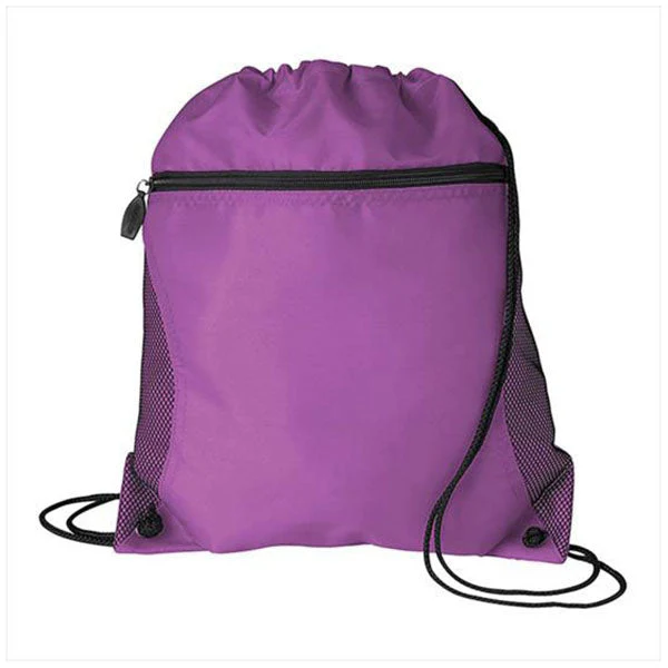 Good Value Purple Mesh Pocket Drawcord