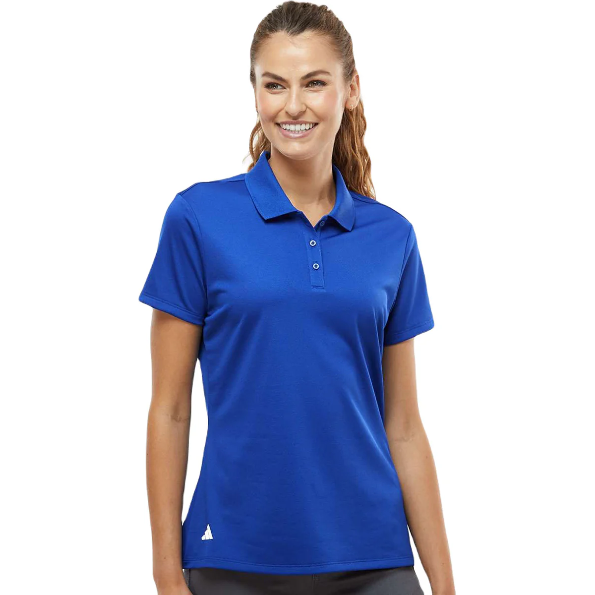 Adidas Women's Collegiate Royal Basic Sport Polo - Image 3