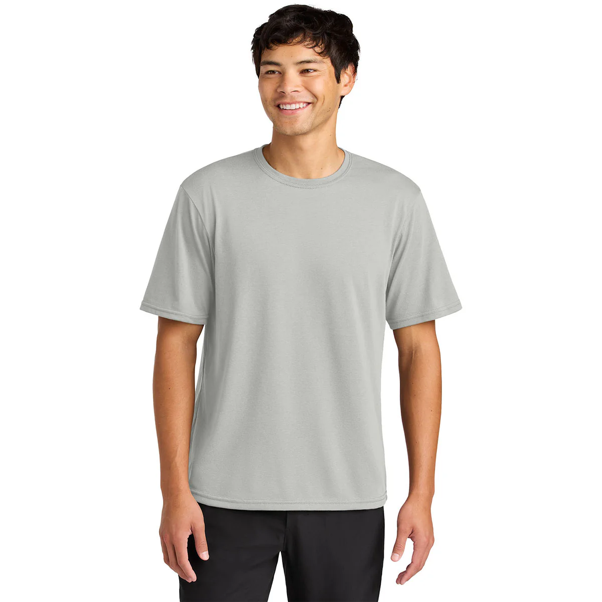 A4 Men's Silver Softek Short Sleeve Tee - Image 3