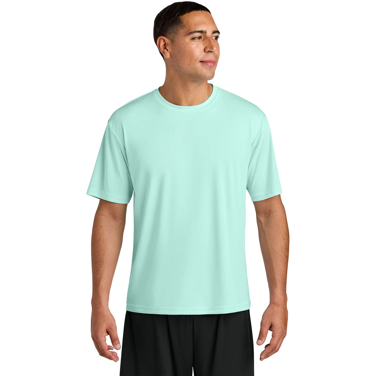 A4 Men's Pastel Mint Cooling Performance Short Sleeve Tee - Image 3