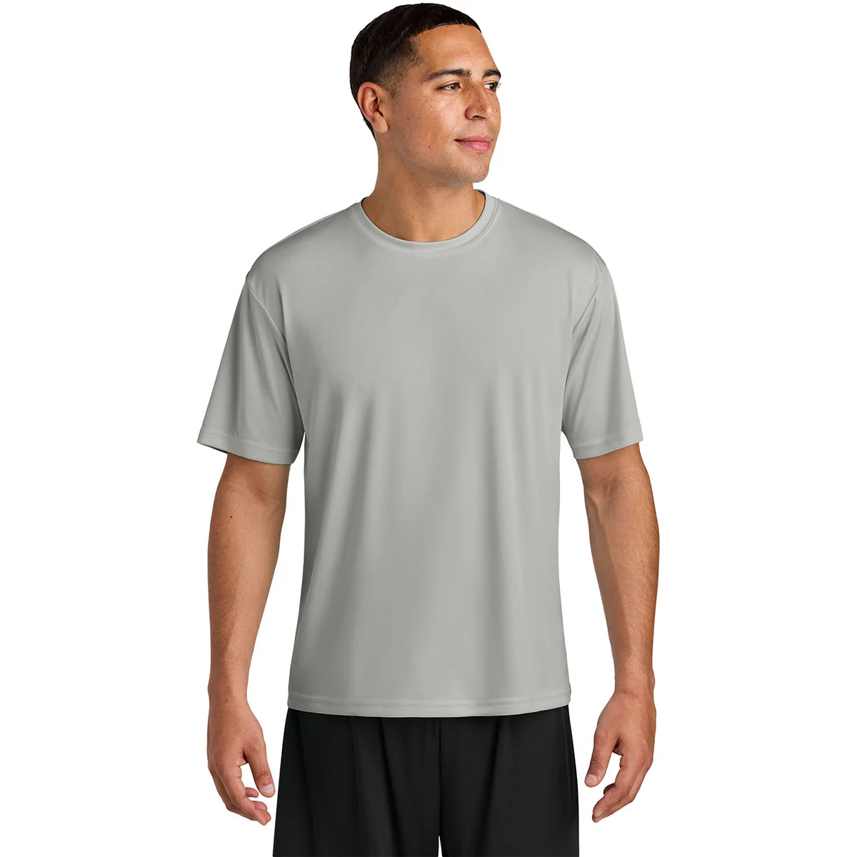 A4 Men's Silver Cooling Performance Short Sleeve Tee - Image 3