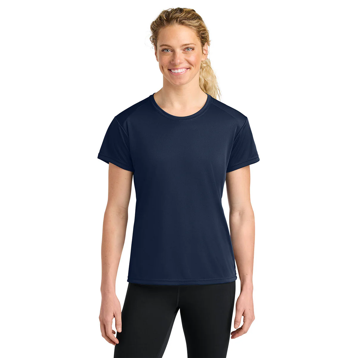 A4 Women's Navy Cooling Performance Short Sleeve Tee - Image 3