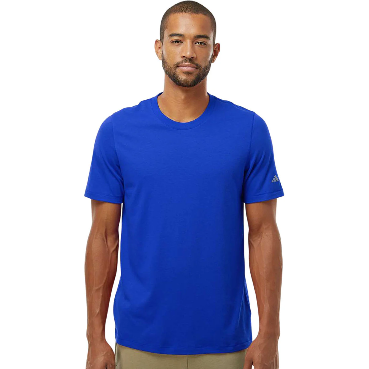 Adidas Men's Collegiate Royal Blended T-Shirt - Image 3