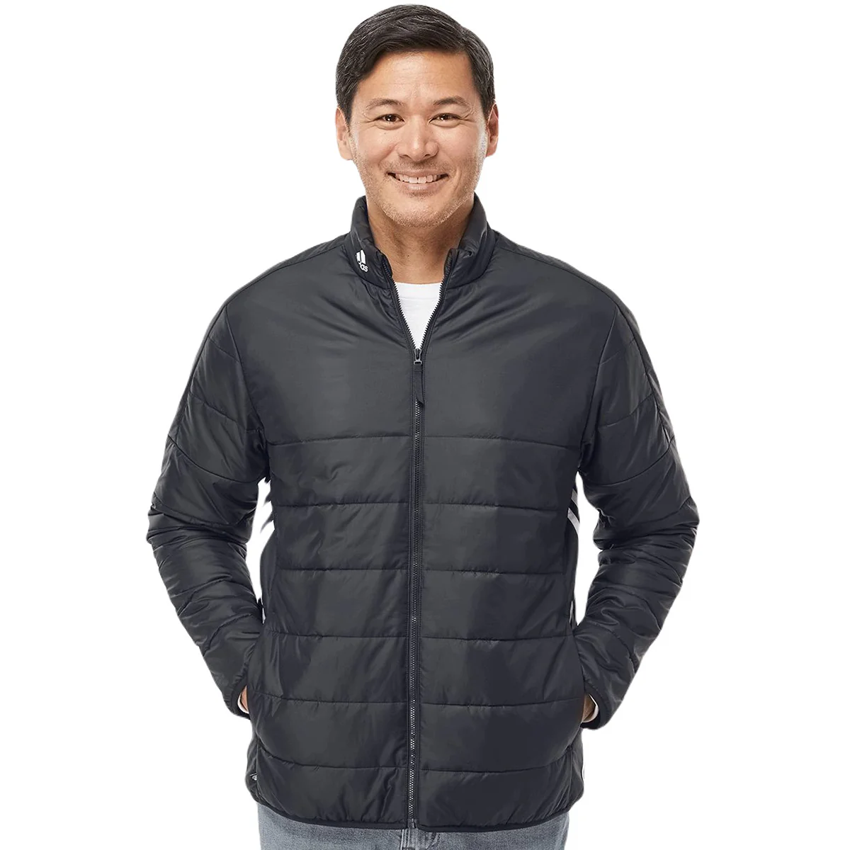 Adidas Men's Black Puffer Jacket - Image 3