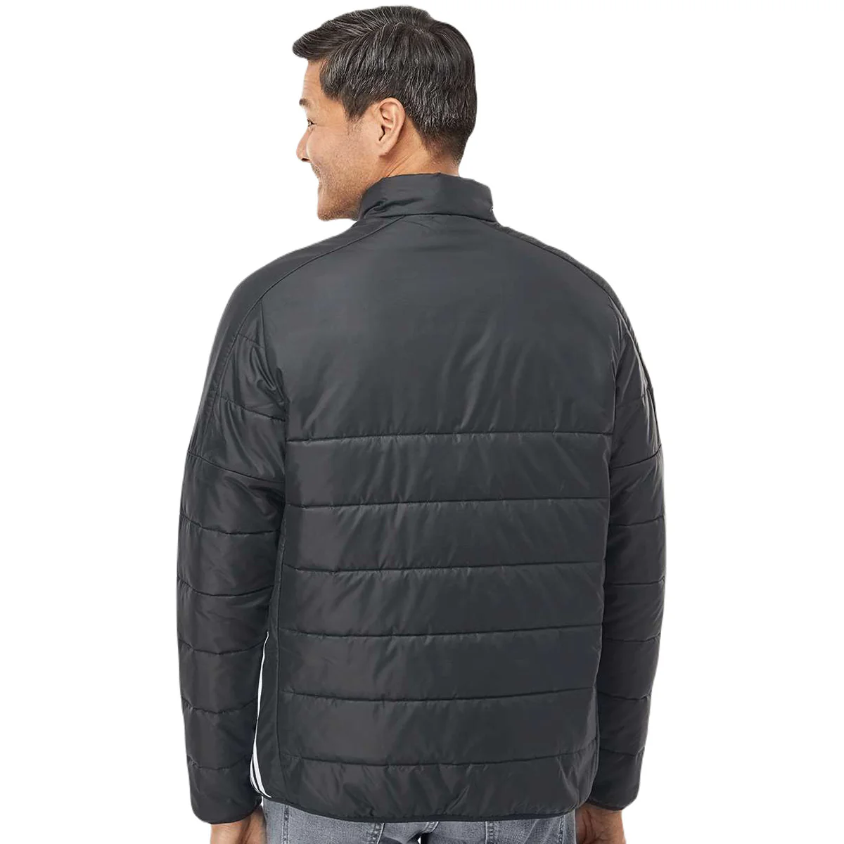 Adidas Men's Black Puffer Jacket - Image 4