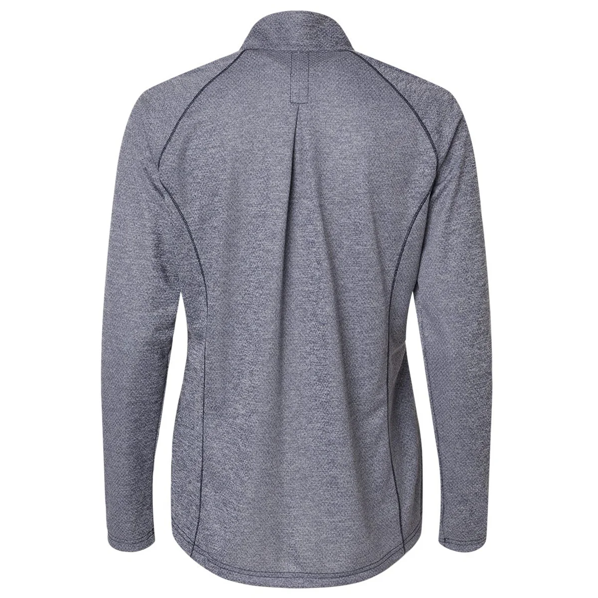 Adidas Women's Collegiate Navy Melange Space Dyed Quarter Zip Pullover - Image 2