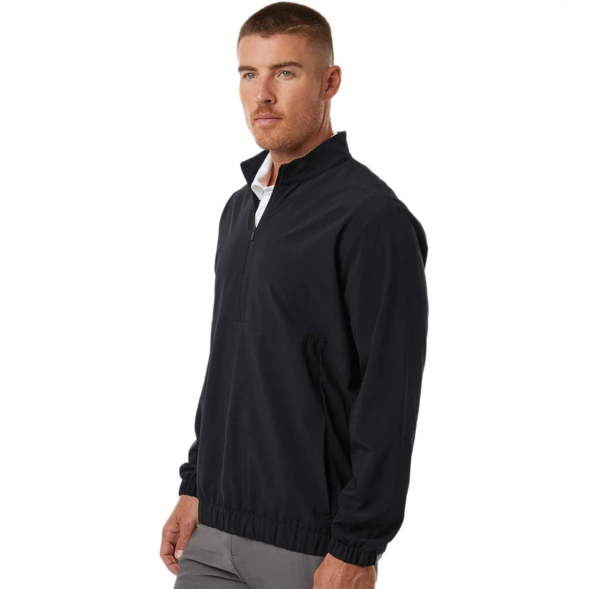 Adidas Men's Black Woven Half-Zip Pullover - Image 5