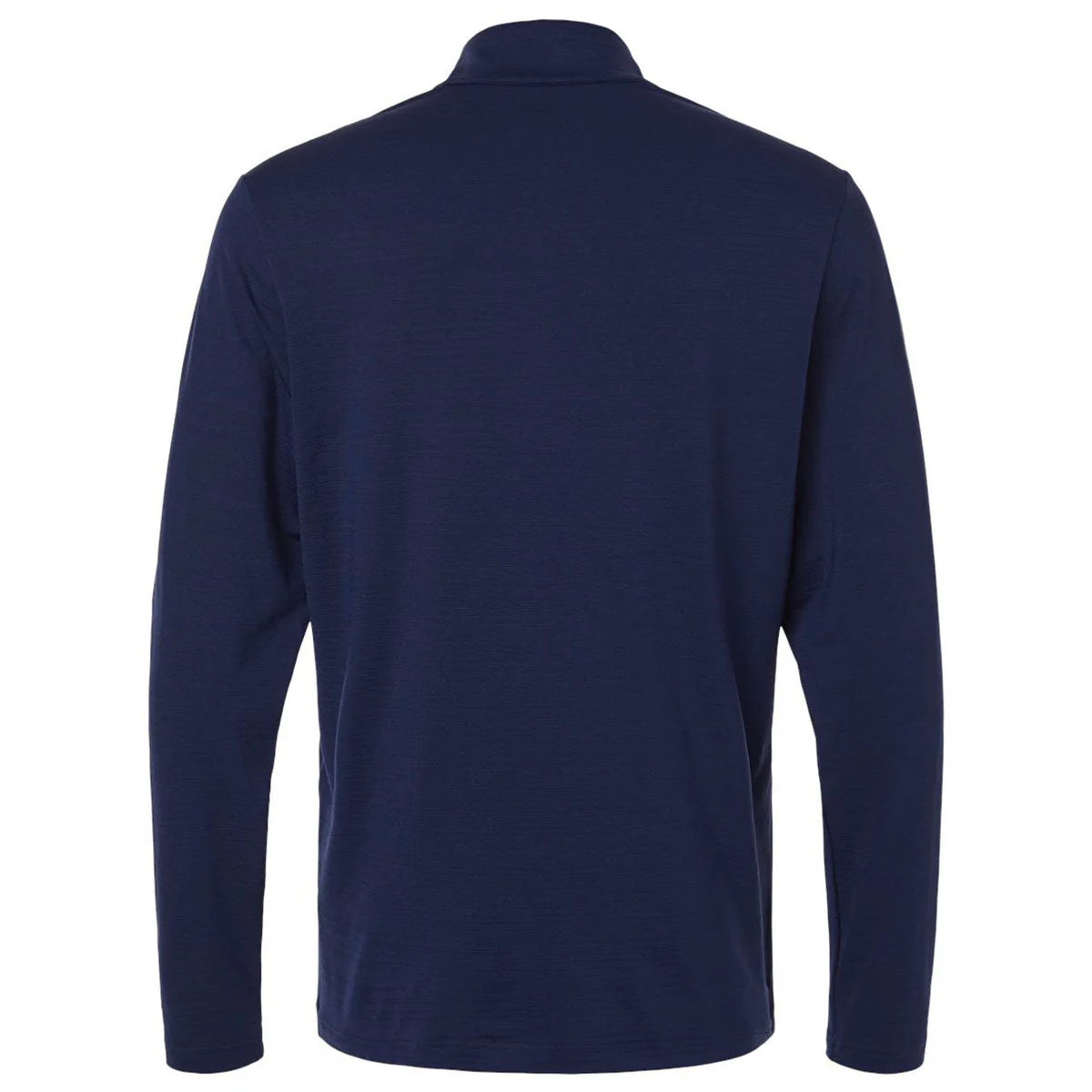 Adidas Men's Dark Blue Textured Stripe Quarter-Zip Pullover - Image 2