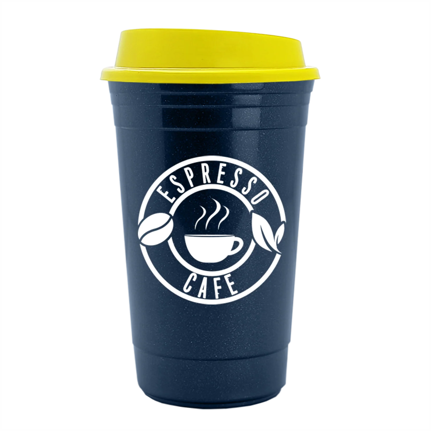 Garyline Metallic Navy Blue Traveler Insulated Cup - 16 oz. - Image 12