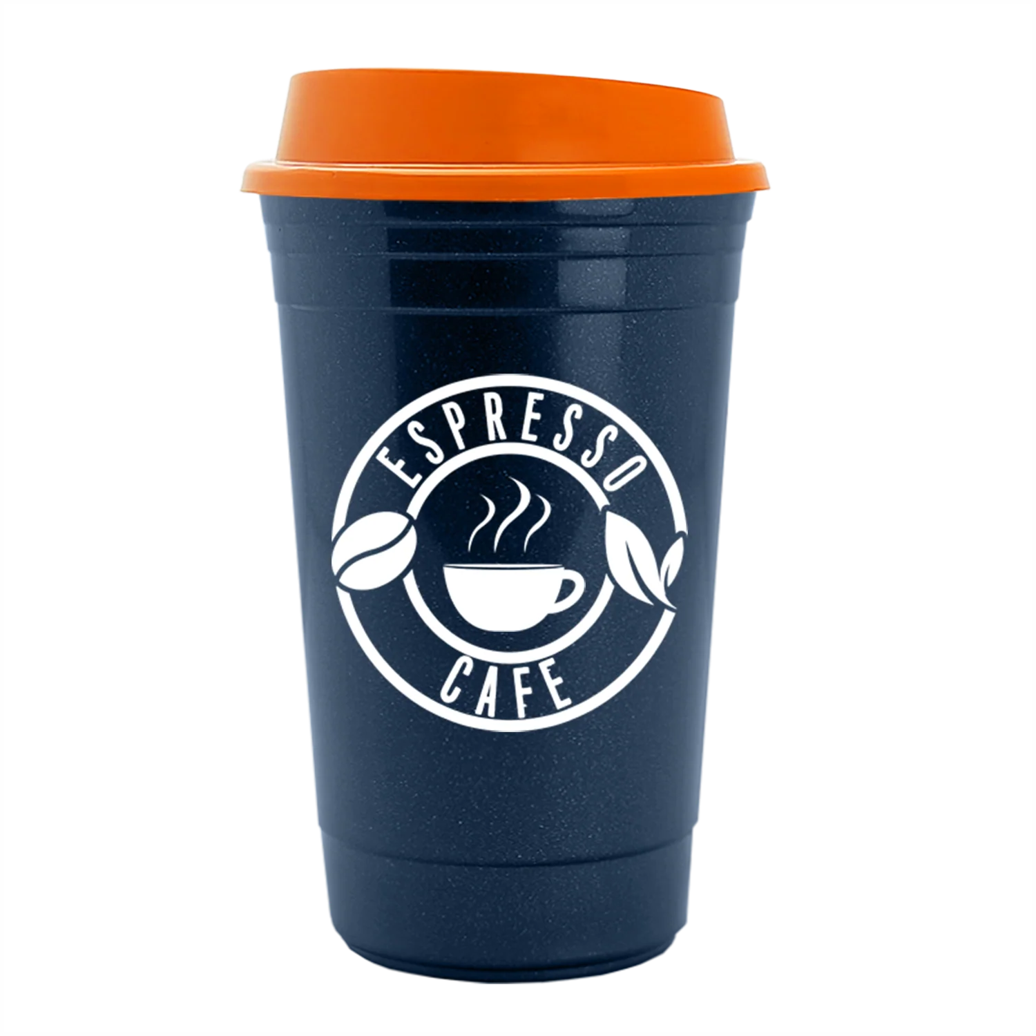 Garyline Metallic Navy Blue Traveler Insulated Cup - 16 oz. - Image 7
