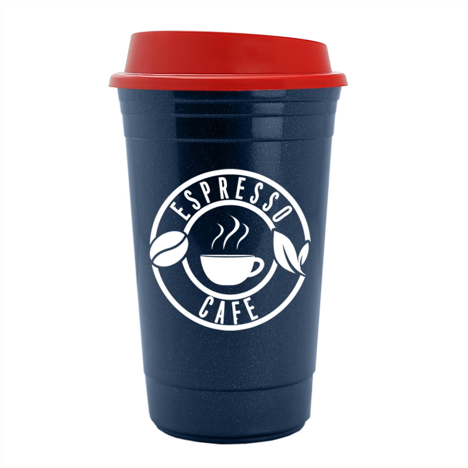 Garyline Metallic Navy Blue Traveler Insulated Cup - 16 oz. - Image 8