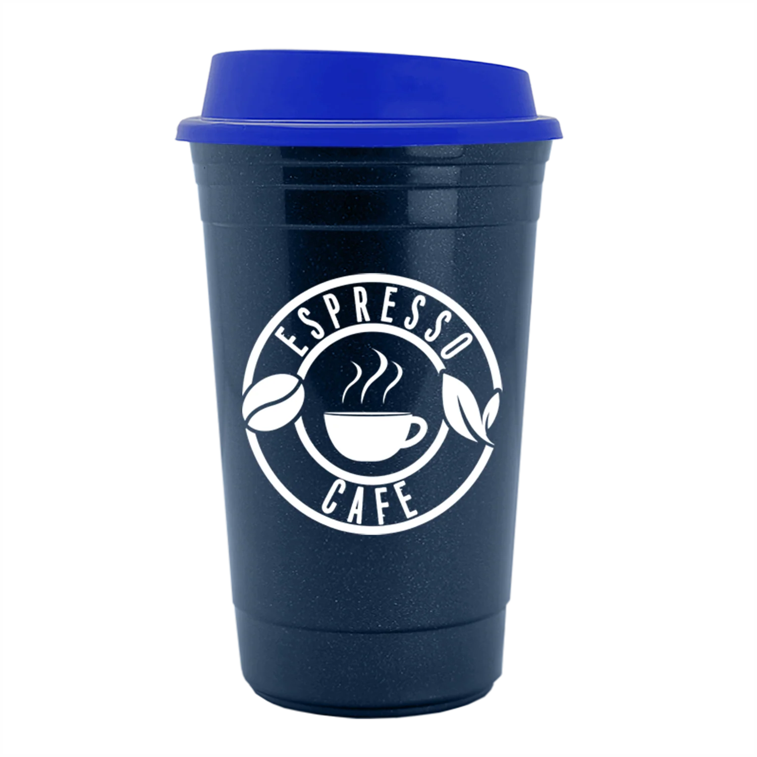 Garyline Metallic Navy Blue Traveler Insulated Cup - 16 oz. - Image 9