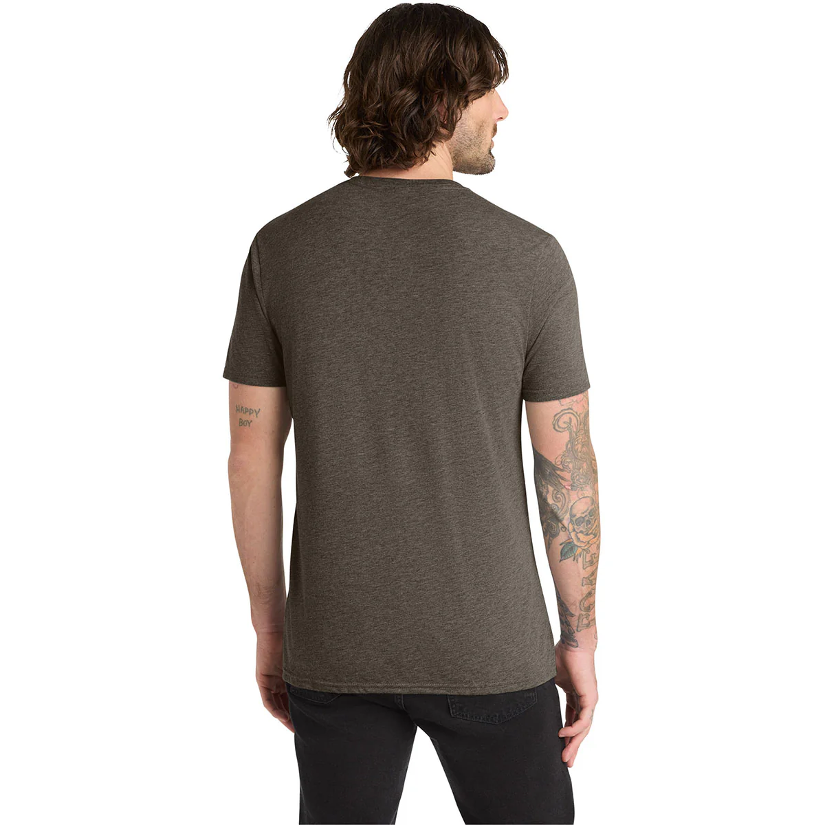 Allmade Unisex Earthy Brown Tri-Blend Tee - Image 4