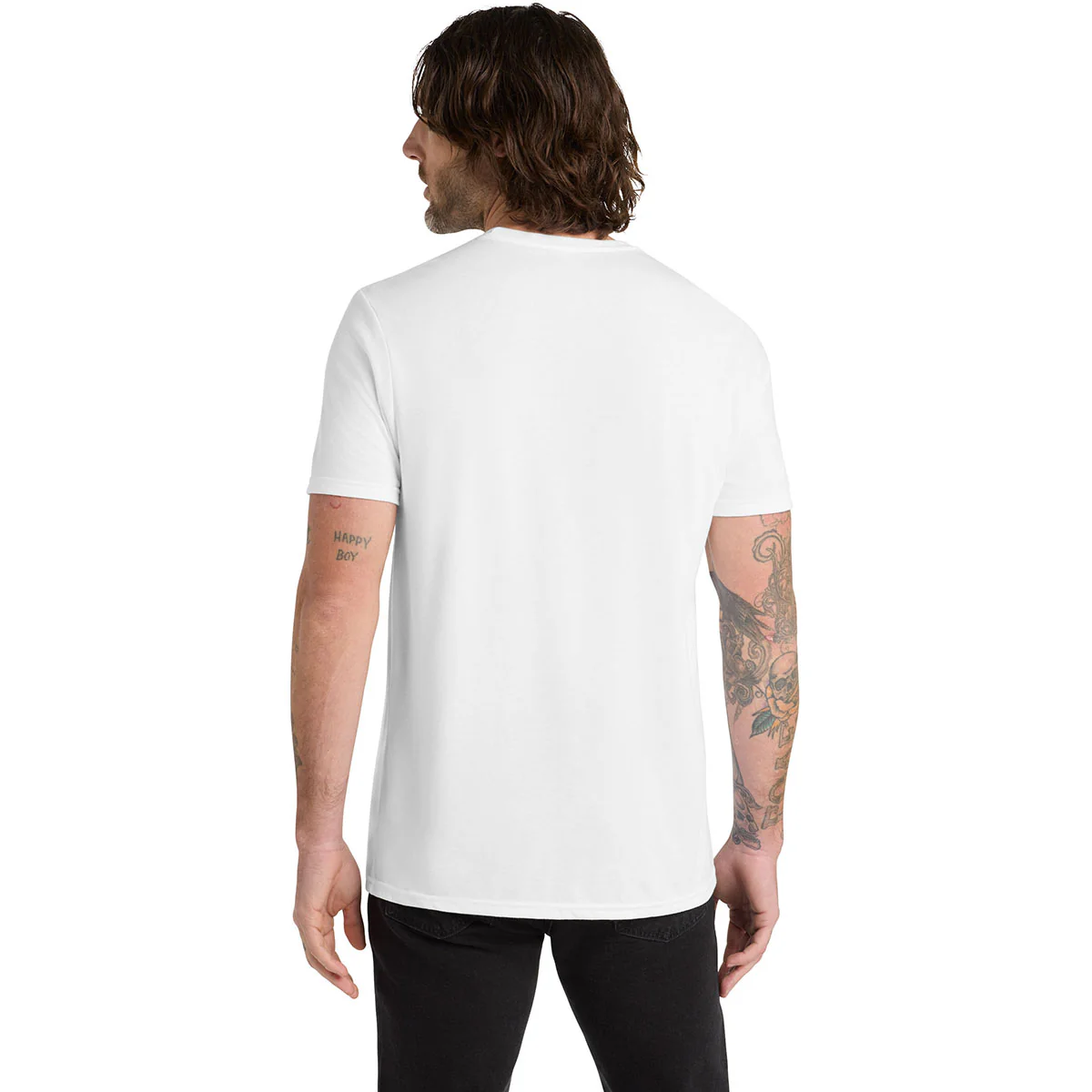 Allmade Unisex Bright white Tri-Blend Tee - Image 4