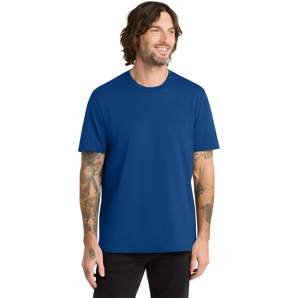 Allmade Unisex Andromeda Blue Organic Cotton Tee - Image 3