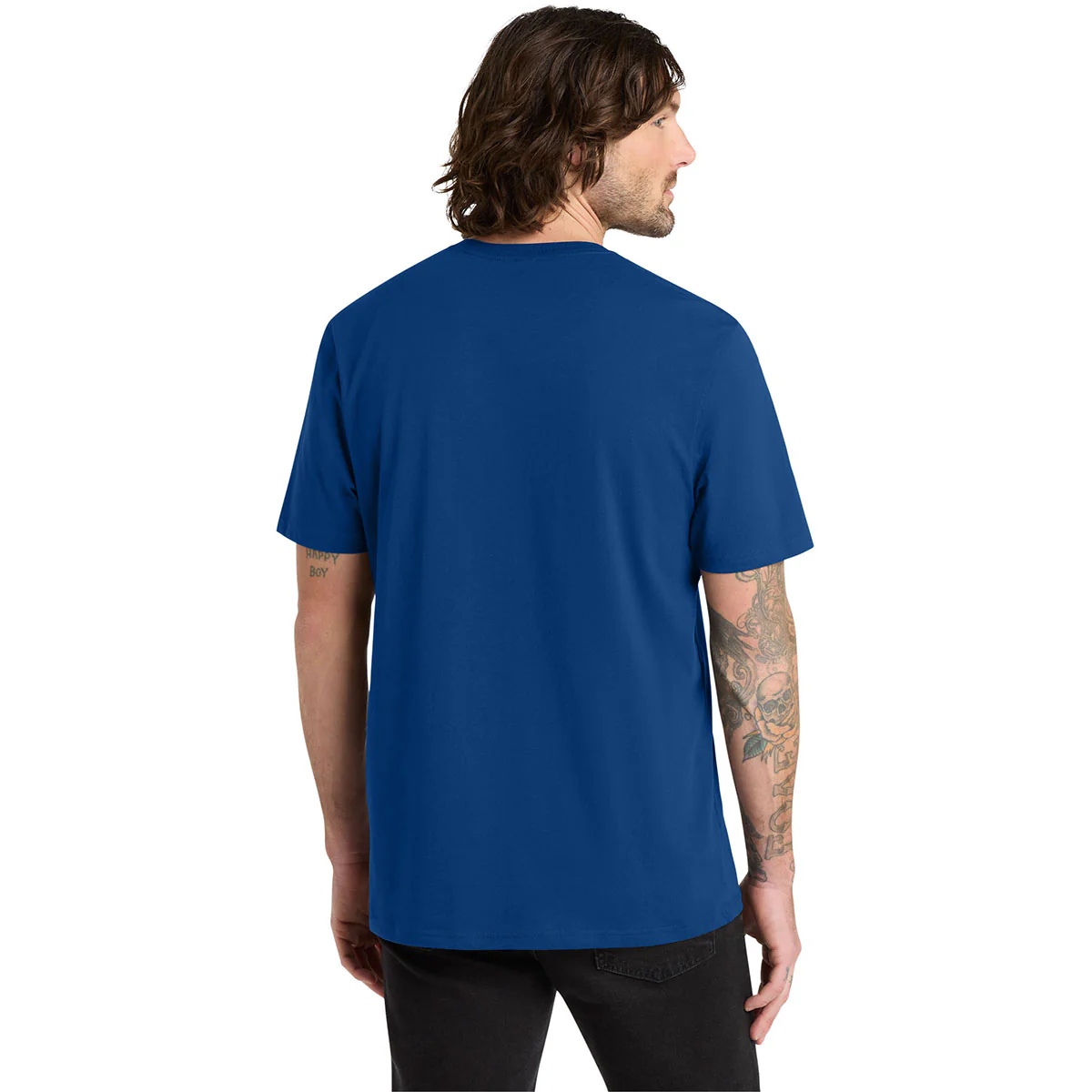 Allmade Unisex Andromeda Blue Organic Cotton Tee - Image 4