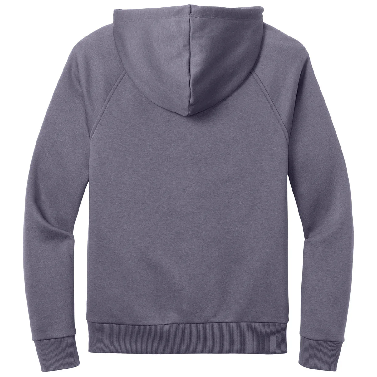 Allmade Unisex Cosmic Purple Organic CVC Fleece Pullover Hoodie - Image 2