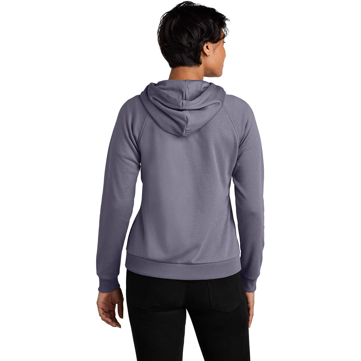 Allmade Women's Cosmic Purple Organic CVC Fleece Full-Zip Hoodie - Image 4